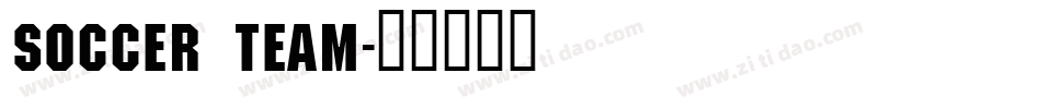 Soccer Team字体转换